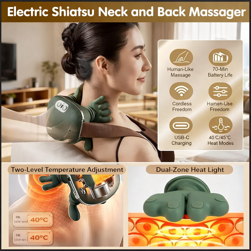 4D Kneading Neck and Shoulder Massager
