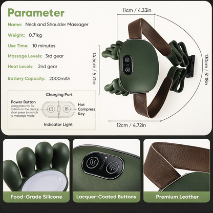 4D Kneading Neck and Shoulder Massager