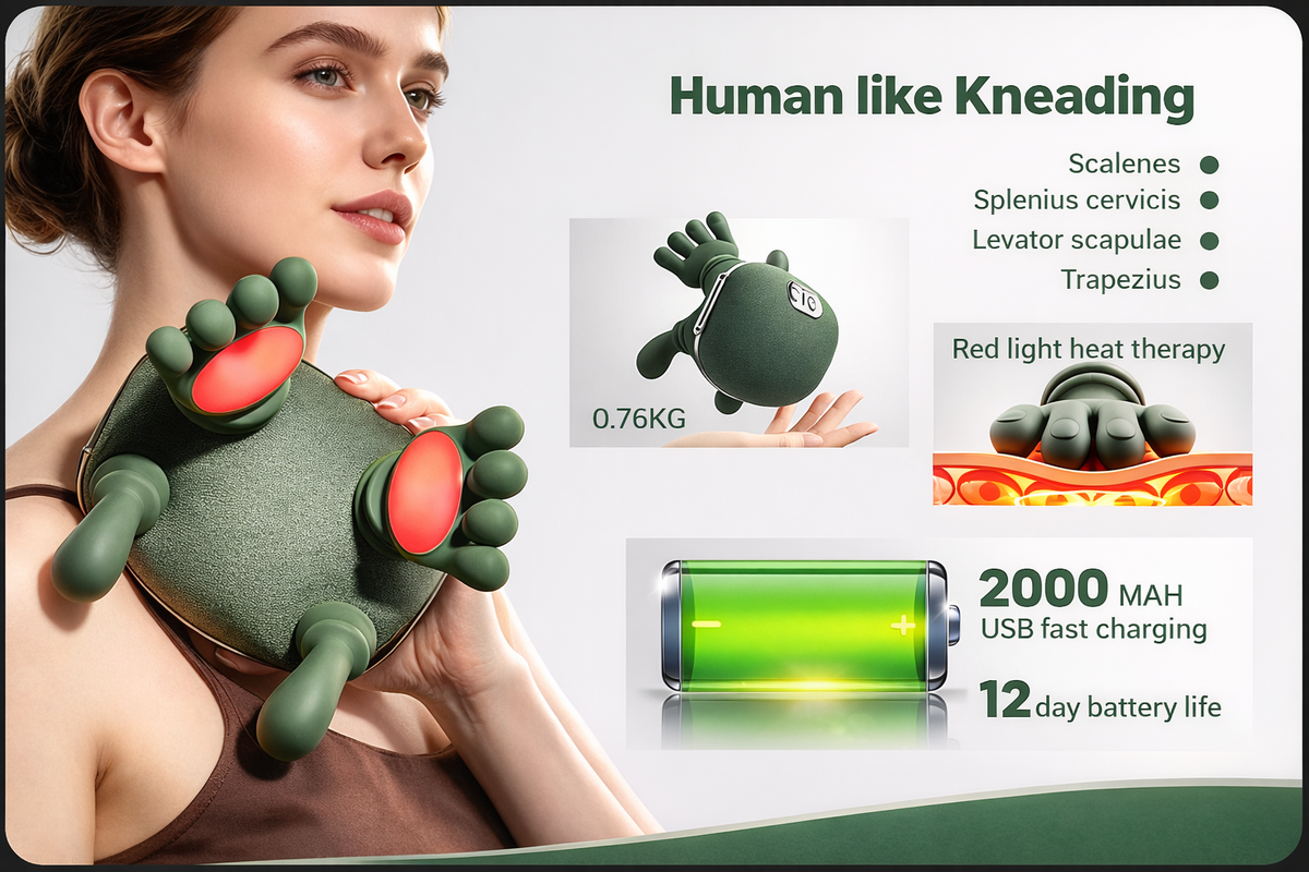 4D Kneading Neck and Shoulder Massager